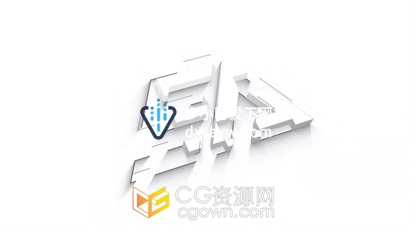 LOGO绘图生长挤压形成标志视频片头-AE模板下载