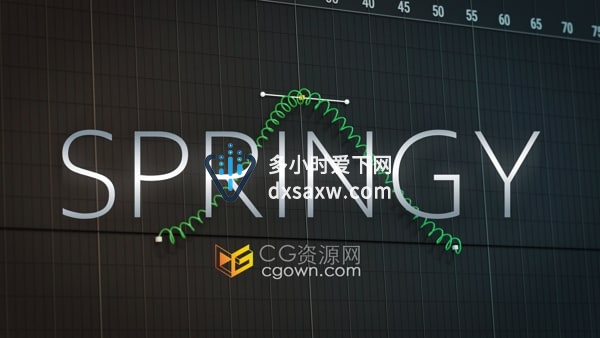 Orestiskon Spring C4D插件有弹性动画制作