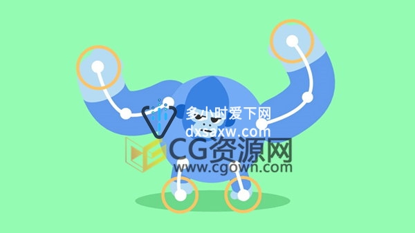 C4D视频教程卡通橡胶软管动物建模材质眼球索具绑定学习