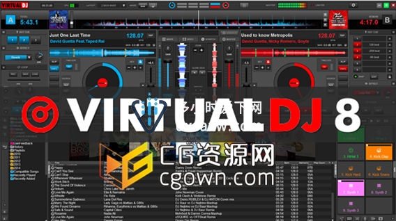 DJ经典混音模拟软件 Virtual DJ Pro 8.0 build 1949.790 – R2R (Win) 带注册补丁