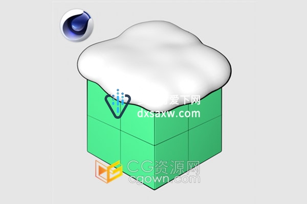 C4D插件-模拟雪覆盖在三维物体Snowgen 1.0支持Cinema 4D R15-S22