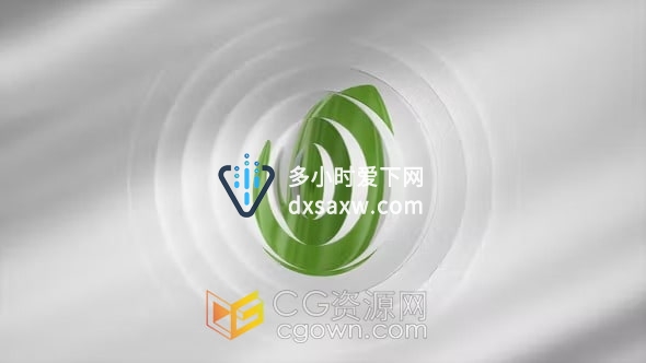 白色3D图形场景动画演绎LOGO视频片头-AE模板下载