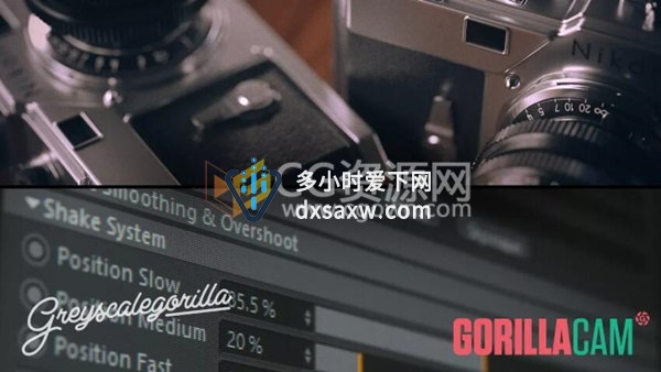 GorillaCam V1.0151 C4D摄像机动画模拟插件与视频教程下载