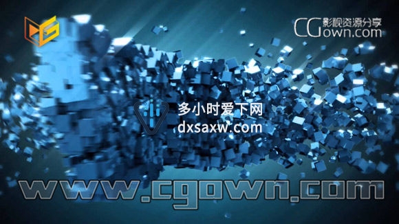 Cinema 4D制作立方体变成汇聚成标志或文字效果包装教程
