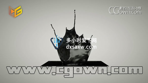 RealFlow 2015新教程 与C4D制作漂亮水冠飞溅效果视频教程