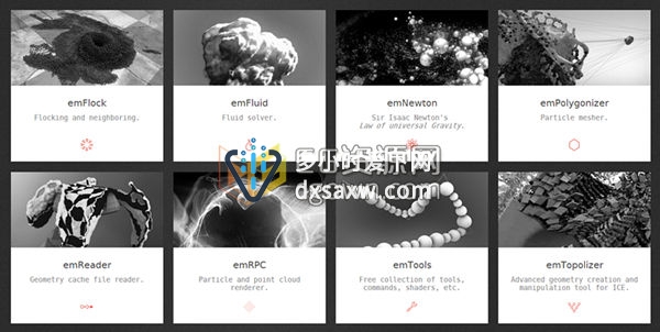 Mootzoid All Plugins 所有系列流体粒子烟雾特效插件集合 支持Maya