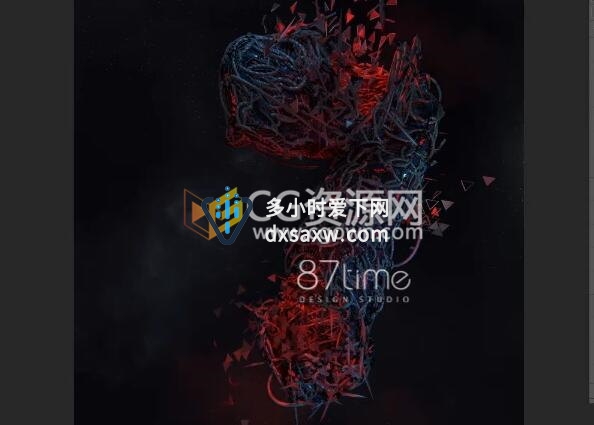 学习C4D案例018视频教程复杂效果三维效果作品带工程文件