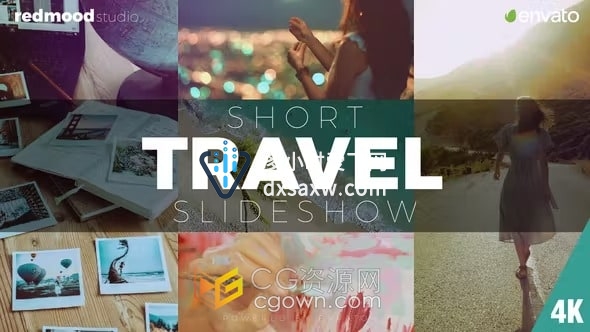 AE模板-感动时尚旅行度假照片视频快速视觉切换宣传片头