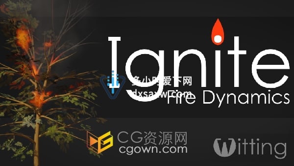 IgniteV1.00 Blender插件模拟火焰燃烧特效效果
