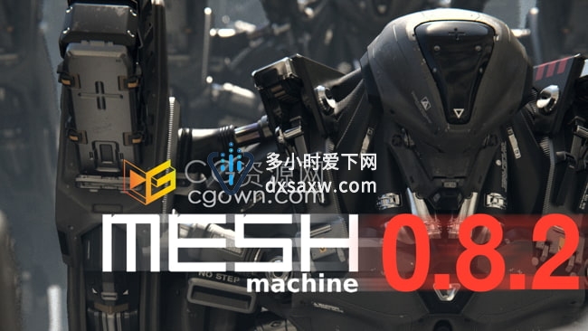 MESHmachine v0.9.0网格建模Blender插件