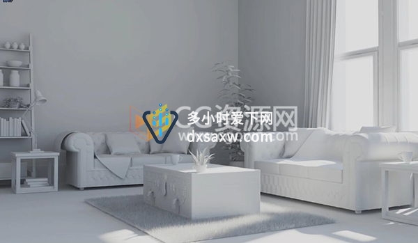 C4D视频教程 逼真的室内设计建模渲染案例 Cinema4D教程