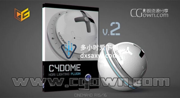 C4D R16最强大HDRI灯光渲染插件 Renderking C4Dome v2.0 加预设文件带视频教程
