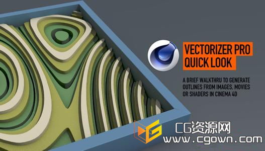 c4d矢量轮廓生成插件 Tools4D Vector Pro v1.47 Win/Mac 带使用教程