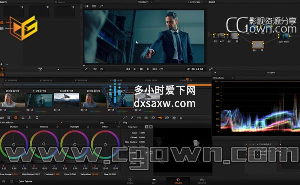 DaVinci Resolve11教程 达芬奇中影片编辑技巧视频教程