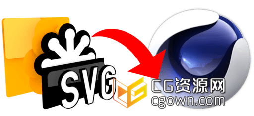 C4D直接导入SVG文件脚本插件 CodeVonc Import SVG v1.0