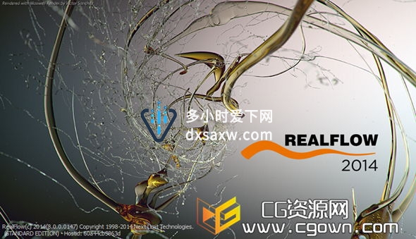流体动力学模拟软件 Next Limit RealFlow 2014 (V8.0) Mac OSx 苹果系统版本
