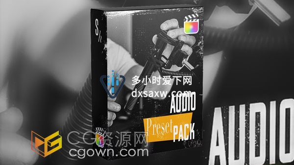 Audio Preset Pack FCPX音频插件18种麦克风收音增强音质预设