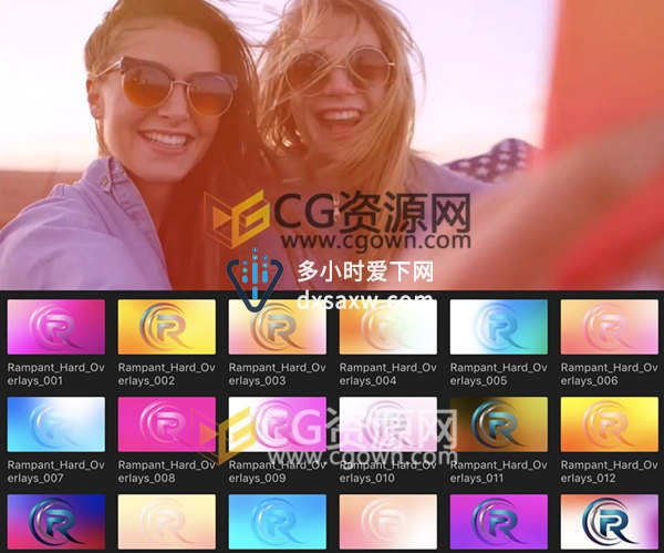 FCPX插件 40组强烈炫光闪烁光效特效 Final Cut Pro X插件