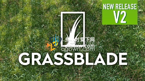 Grassblade V2.2 Blender插件快速生成草坪草地550种