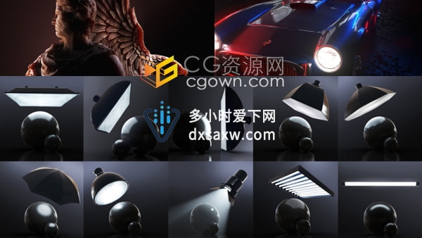 Arnold Light Suite C4D v2.0阿诺德渲染器专业照明灯光HDRI渲染场景C4D预设