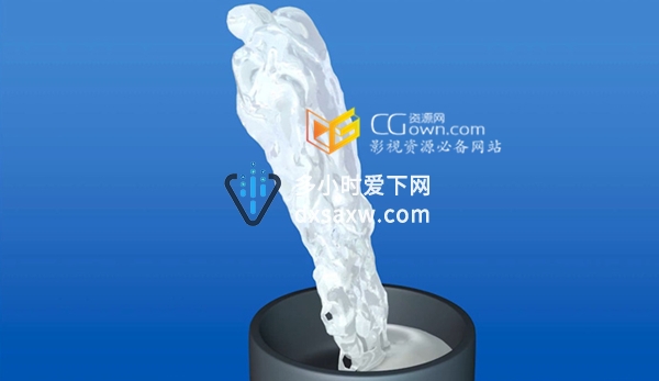 C4D教程 制作牛奶液体乳原料效果材质 Cinema 4D视频教程