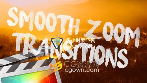 FCPX插件-缩放平移视频转场制作工具Smooth Zoom Transitions 2.0