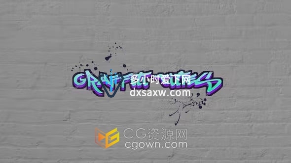 Graffiti Titles AE模板涂鸦卡通文字标题动画效果