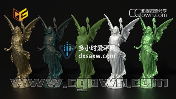 C4D教程 全面学习C4D材质制作 反射通道 几种几样的材质效果