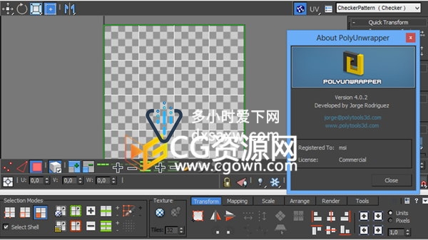UV贴图修改插件PolyUnwrapper v4.2.9 支持3ds Max 2010~2018