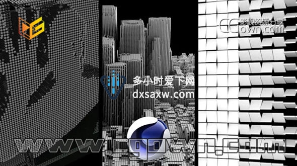 C4D教程 使用效应器和克隆对象创建三种不同动态图形和视觉特效VFX