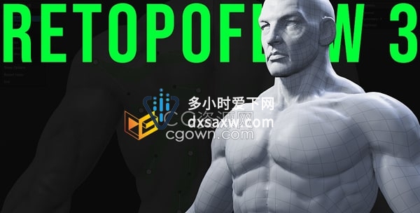 Blender插件Retopoflow v3.2.8三维模型重新拓扑工具