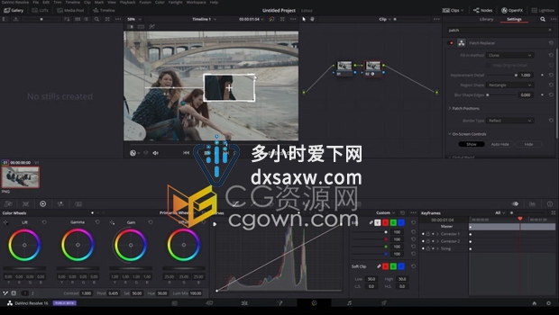 学习Resolve Paint Fixing移除视频多余物体修复画面工具-达芬奇教程