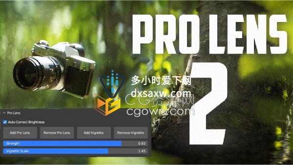 Pro Lens V2 Blender插件真实镜头散景虚化背景工具