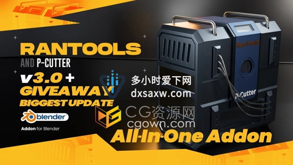 Blender插件RanTools v3.2.1多工具合一建模神器