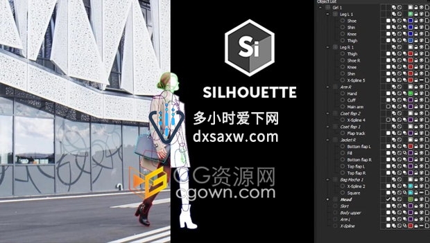 Silhouette 2021.5.0 影视跟踪抠像合成ROTO威亚擦除软件与插件