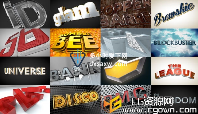 c4d文字倒角预设专业版 Text Edge FX Pro 2.0 for Cinema 4D
