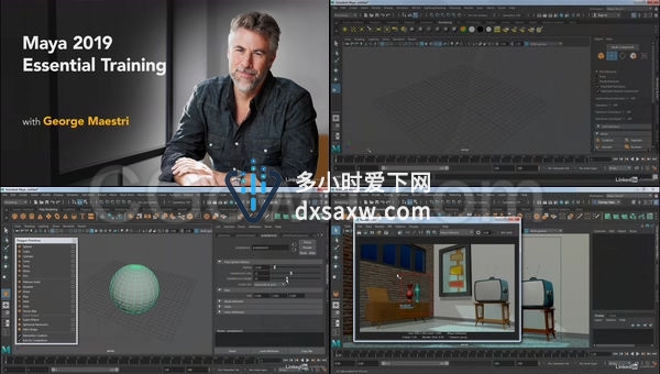 Maya 2019新版本快速入门基础教程新功能了解 Essential Training