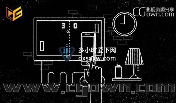 C4D教程 创建素描风格卡通动画效果视频教程