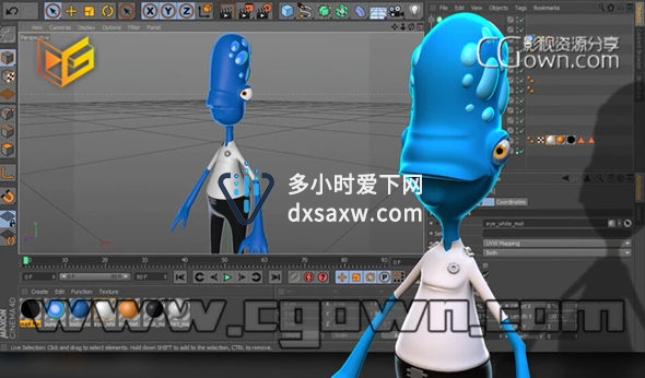 C4D创建卡通人物角色建模教程 Digital Tutors Creating Cartoon Characters in CINEMA 4D