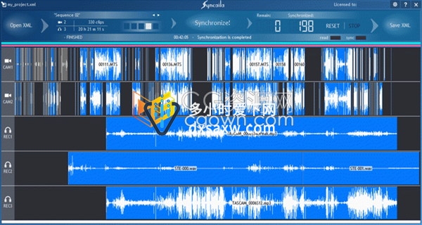 Mac版本Syncaila v2.1.0多机位自动对视频音频同步工具软件下载