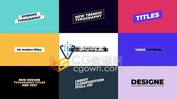 Stylish Titles FCPX插件9组设计时尚文字标题动画