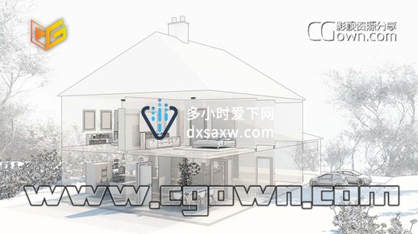 C4D教程 使用Vray渲染制作高度逼真现实室外建筑 房产楼房宣传效果图