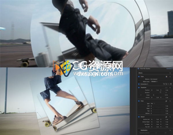 FCPX转场插件 TransDub 68种切割折叠分离万花筒图形转场动画
