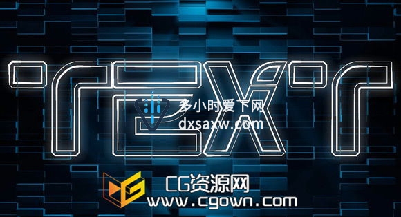 Cinema 4D使用NURBS制作文本扫描动画教程