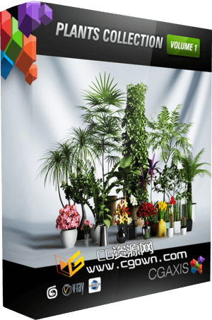 Cinema 4d 植物类模型库 CGAxis Plants Collection [C4D格式]