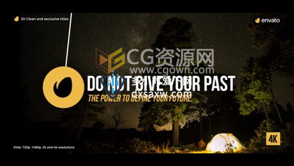 FCPX Gold Clean Titles 4K分辨率商务文字标题字幕动画预设