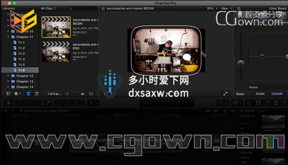 FCPX教程 Final Cut Pro X 10.2 全面学习新版本的功能培训视频教程