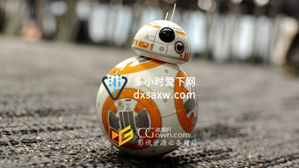 C4D教程 星球大战圆形BB-8机器人绑定动画学习 Cinema 4D教程