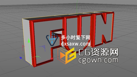 Cinema 4D – 自定义文本边缘教程 Custom Text Edges