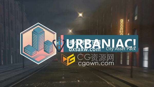 Urbaniac – City Asset Pack V2.30 Blender插件城市场景模型预设包